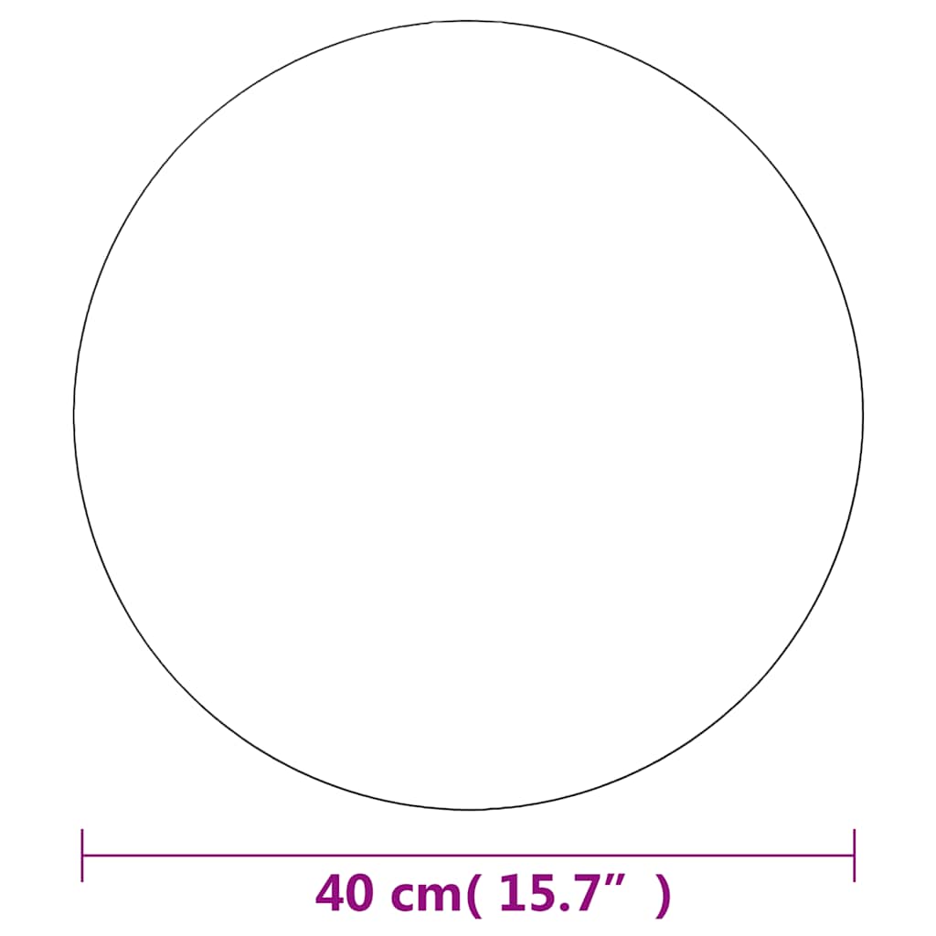 Specchio da Parete 40 cm in Vetro Circolare
