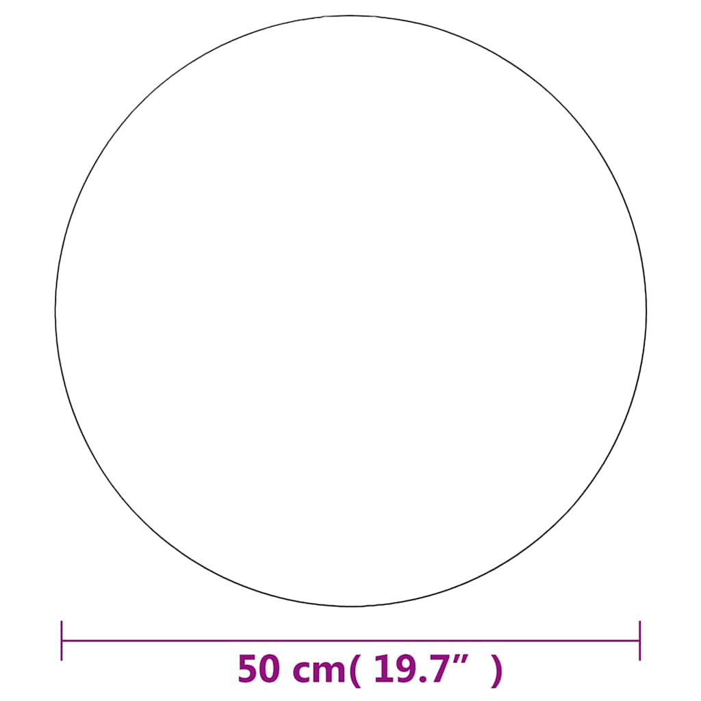 Specchio da Parete 50 cm in Vetro Circolare