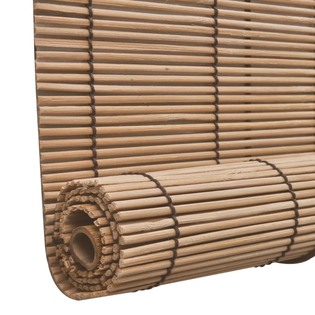 Tenda Avvolgibile in Bambù 140x220 cm Marrone