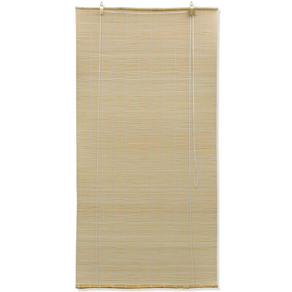 Tenda Avvolgibile in Bambù 150x160 cm Naturale
