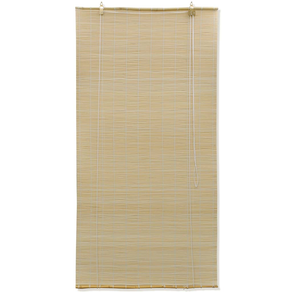 Tenda Avvolgibile in Bambù 100x220 cm Naturale