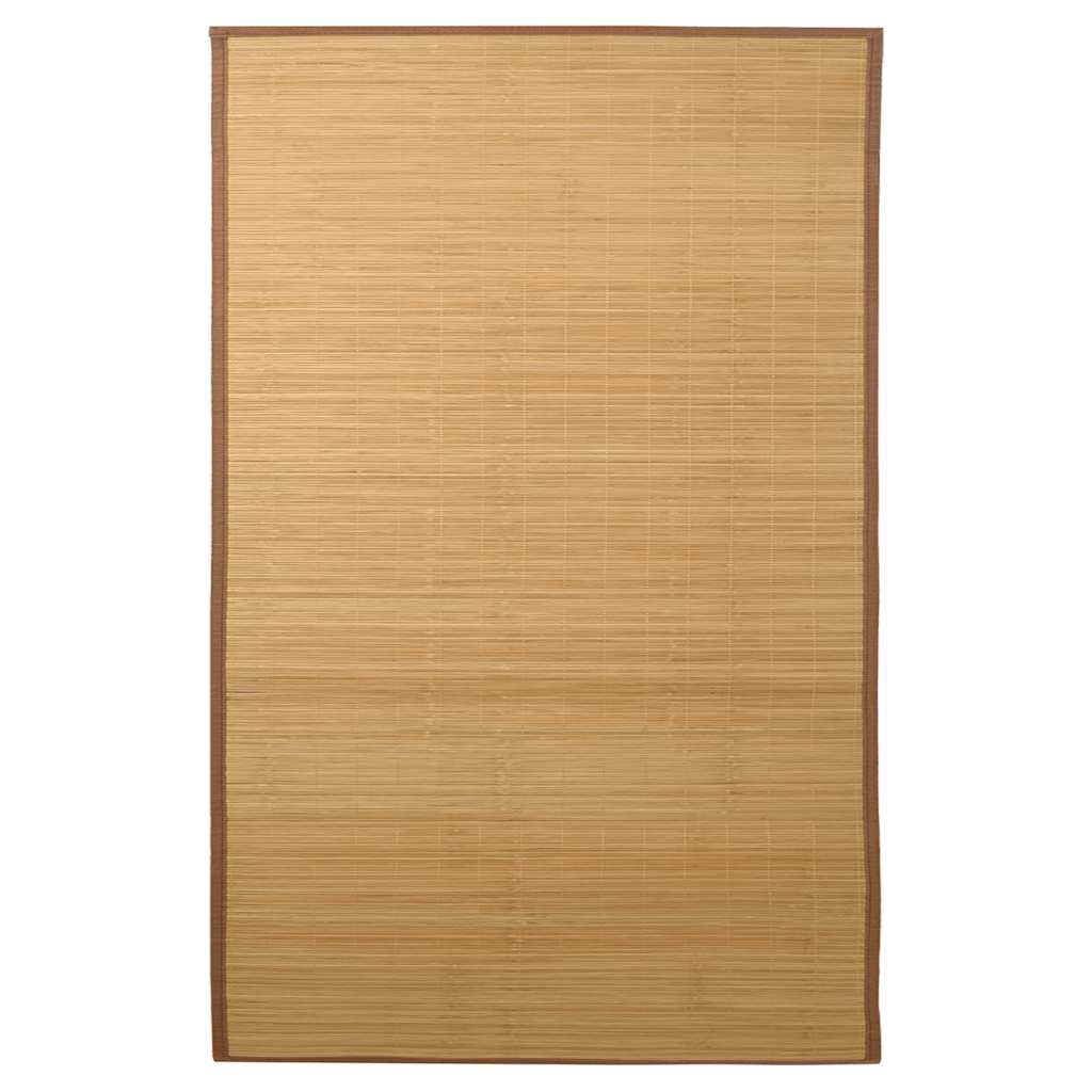 Tappeto in Bambù 100x160 cm Marrone