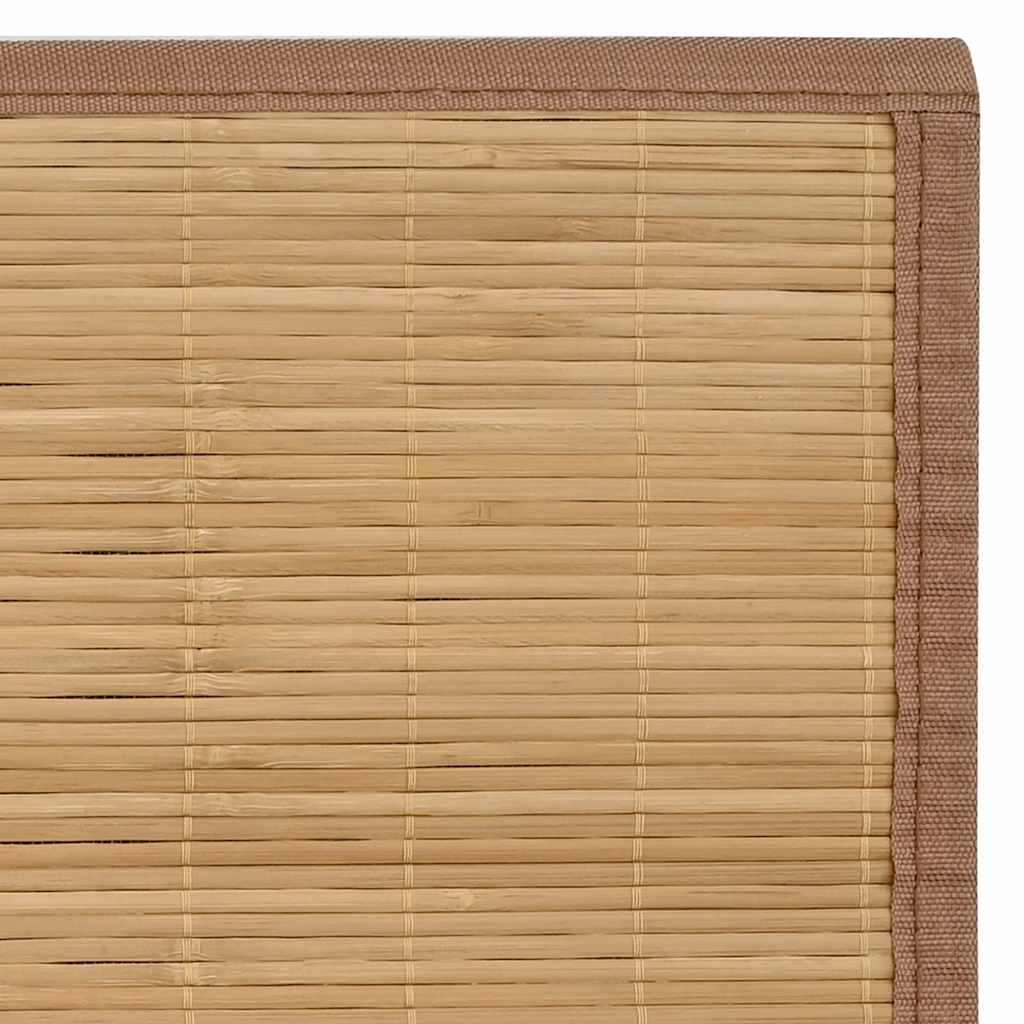 Tappeto in Bambù 100x160 cm Marrone