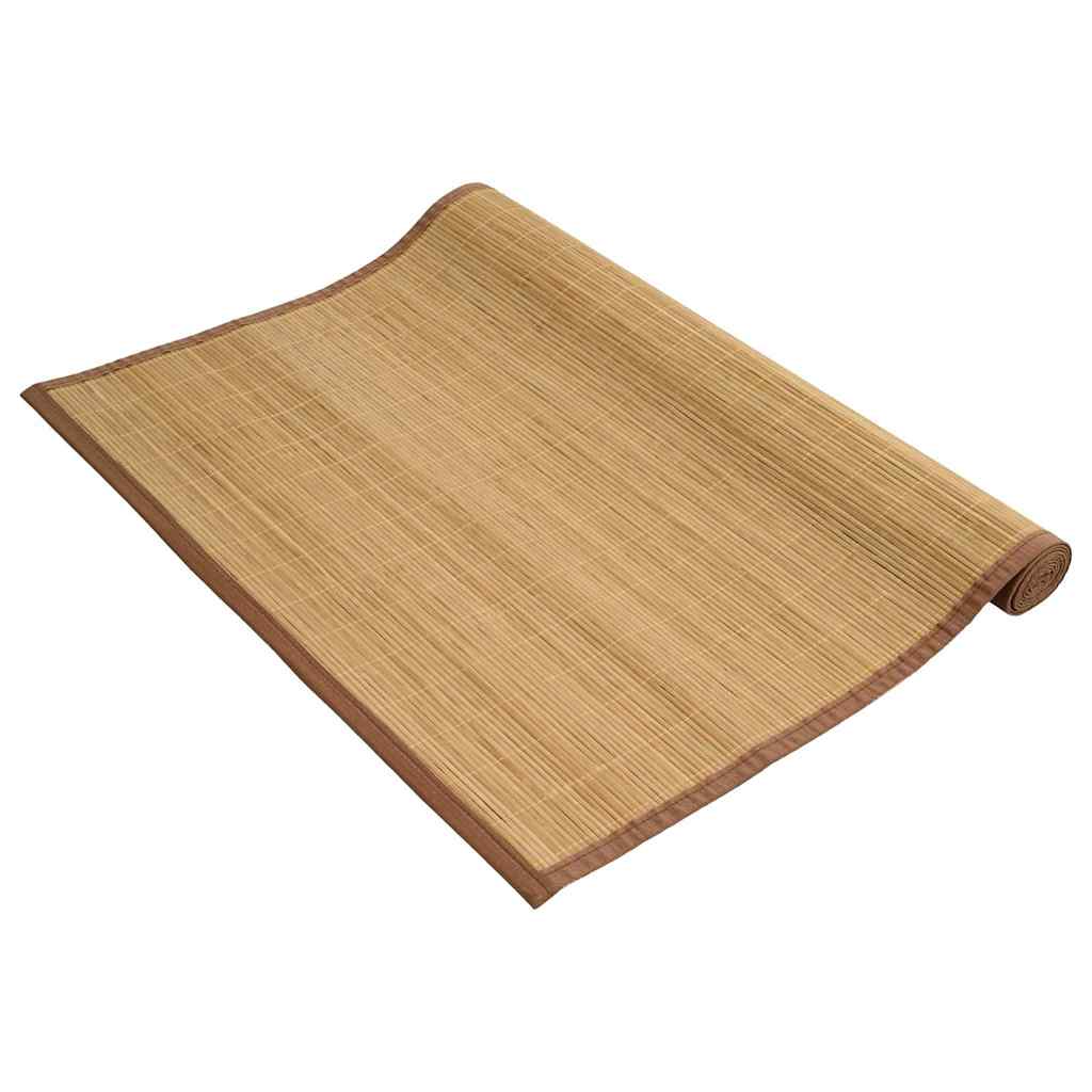 Tappeto in Bambù 100x160 cm Marrone