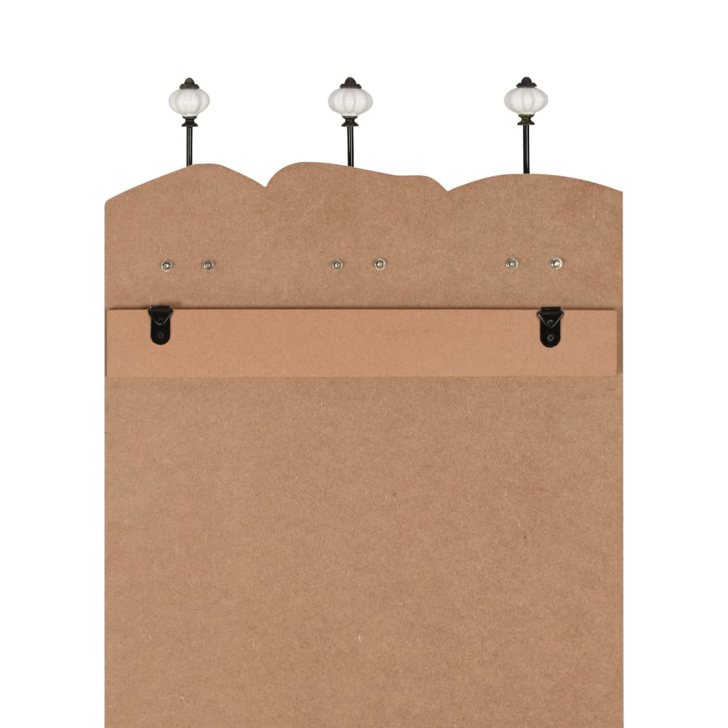 Appendiabiti da Parete con 6 Ganci 120x40 cm