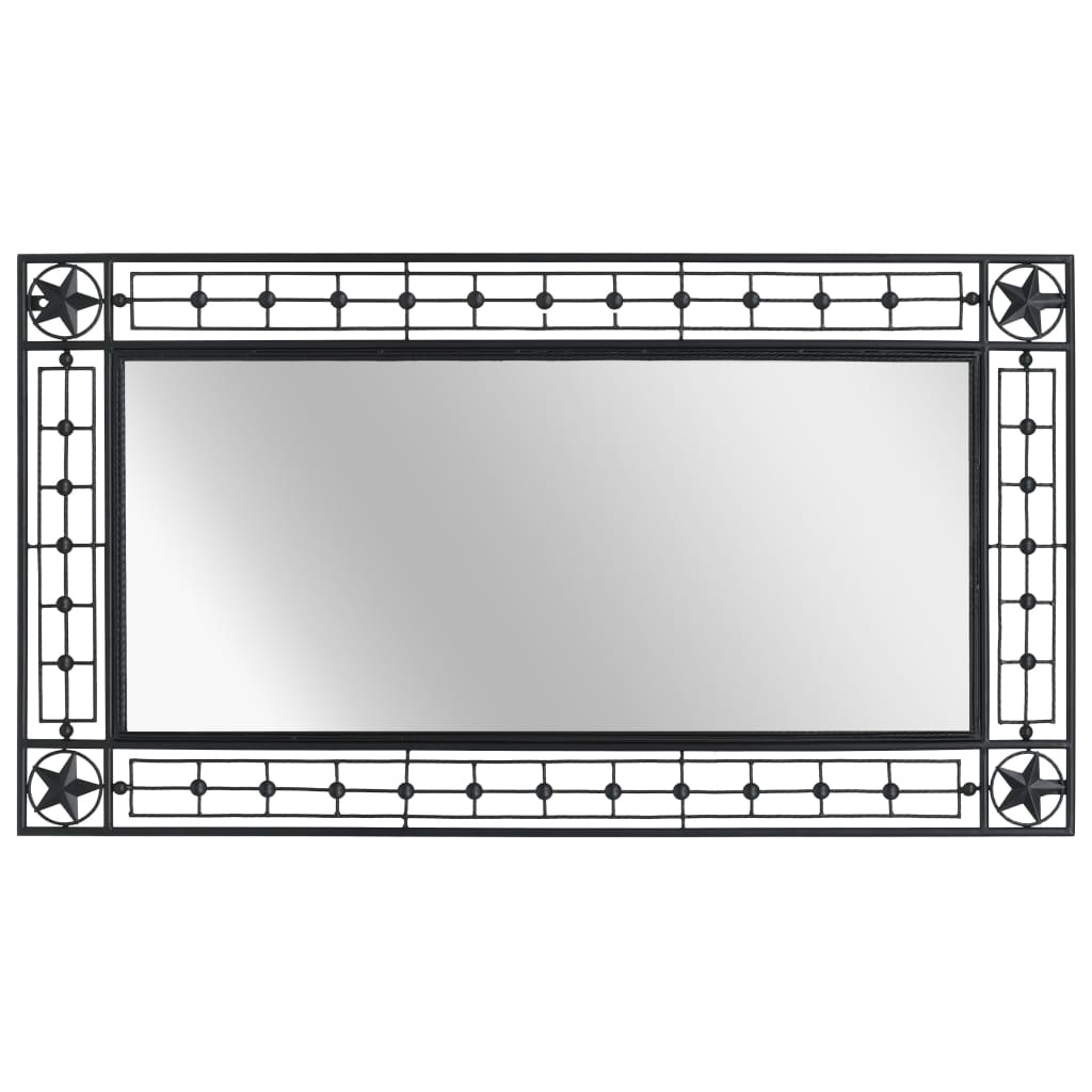 Specchio da Parete Rettangolare 60x110 cm Nero