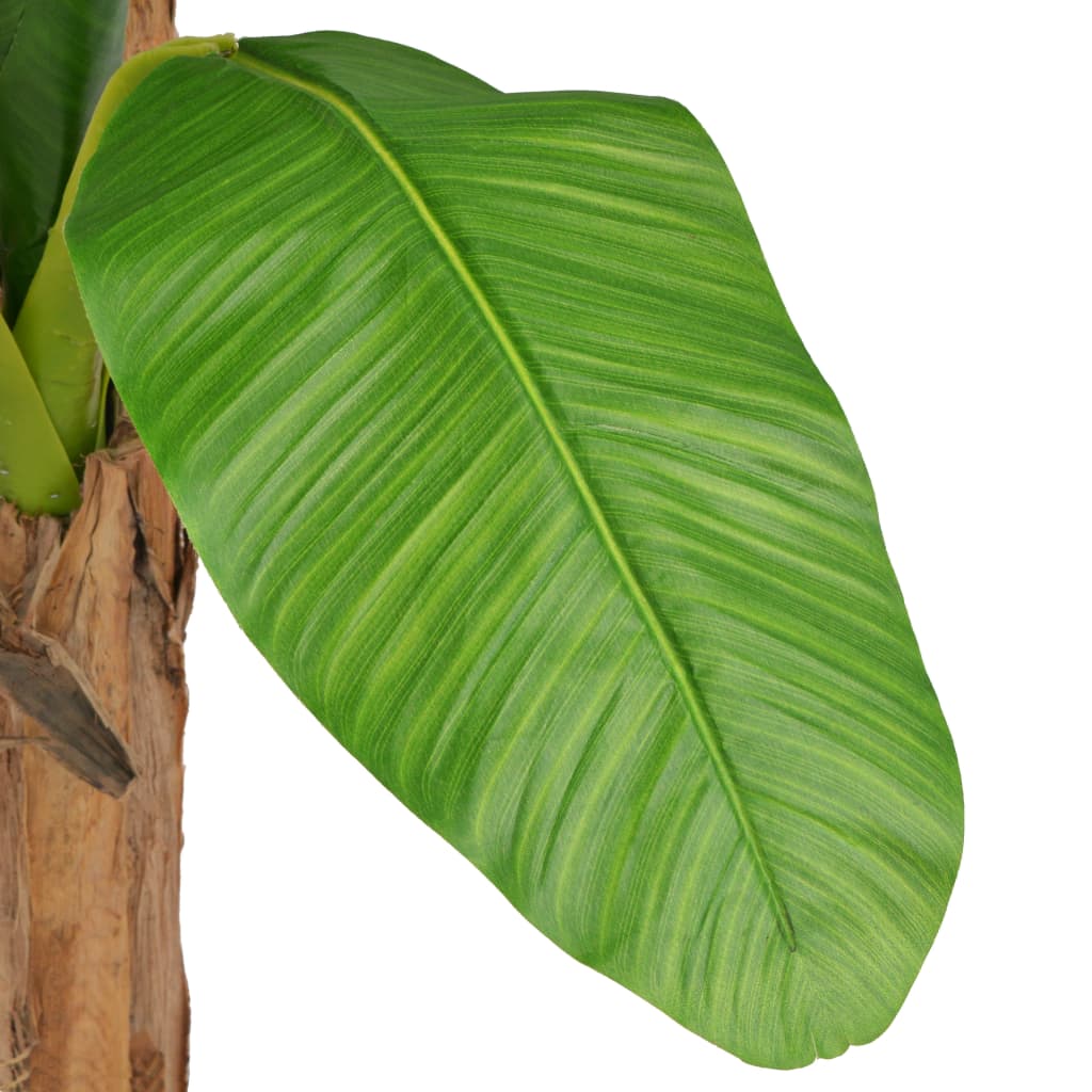 Albero di Banana Artificiale con Vaso 250 cm Verde