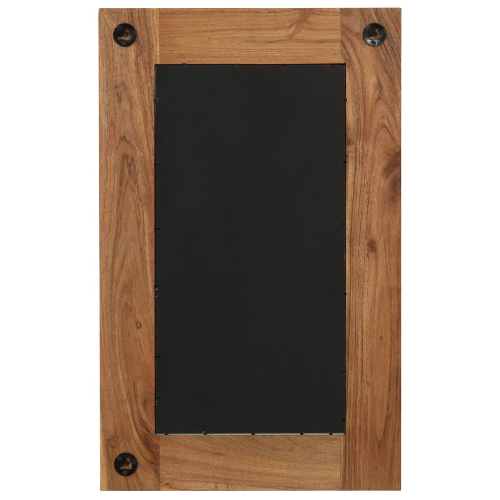 Specchio in Legno Massello di Acacia 50x80 cm