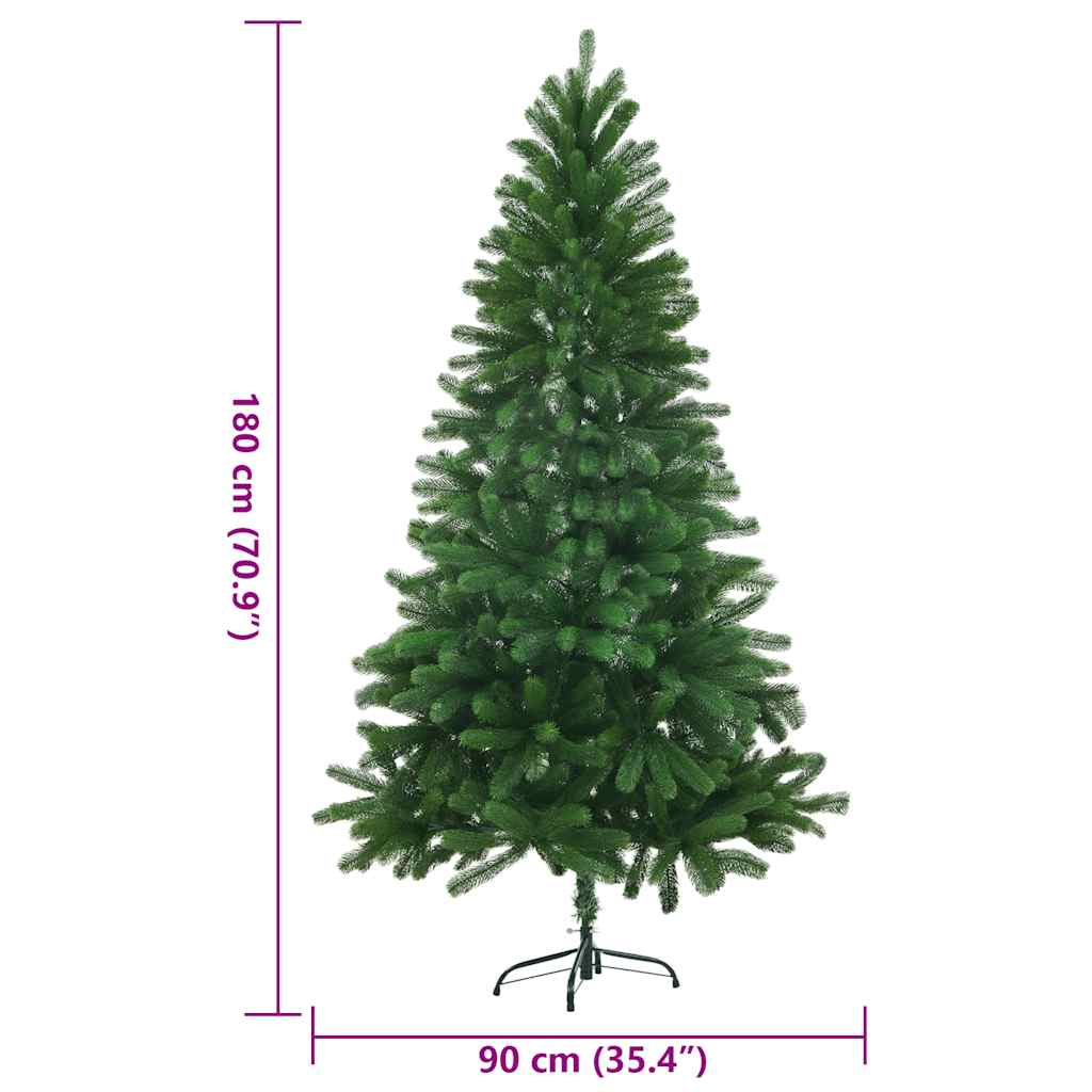Albero di Natale Artificiale Realistico con Punte 180 cm Verde