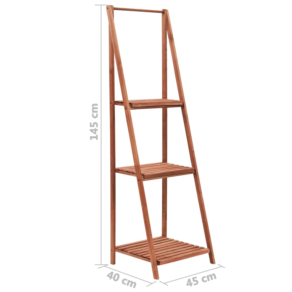 Piedistallo per Piante in Legno di Cedro 45x40x145 cm