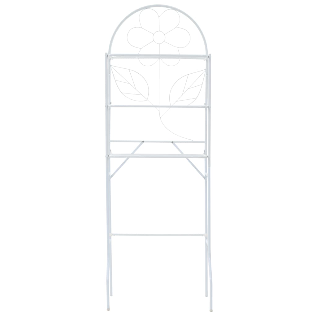 Scaffale da Bagno Bianco 60x33x174 cm