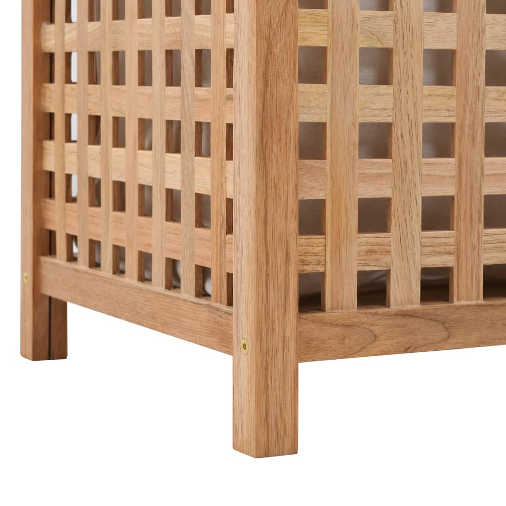 Portabiancheria 39x39x65 cm in Legno Massello di Noce