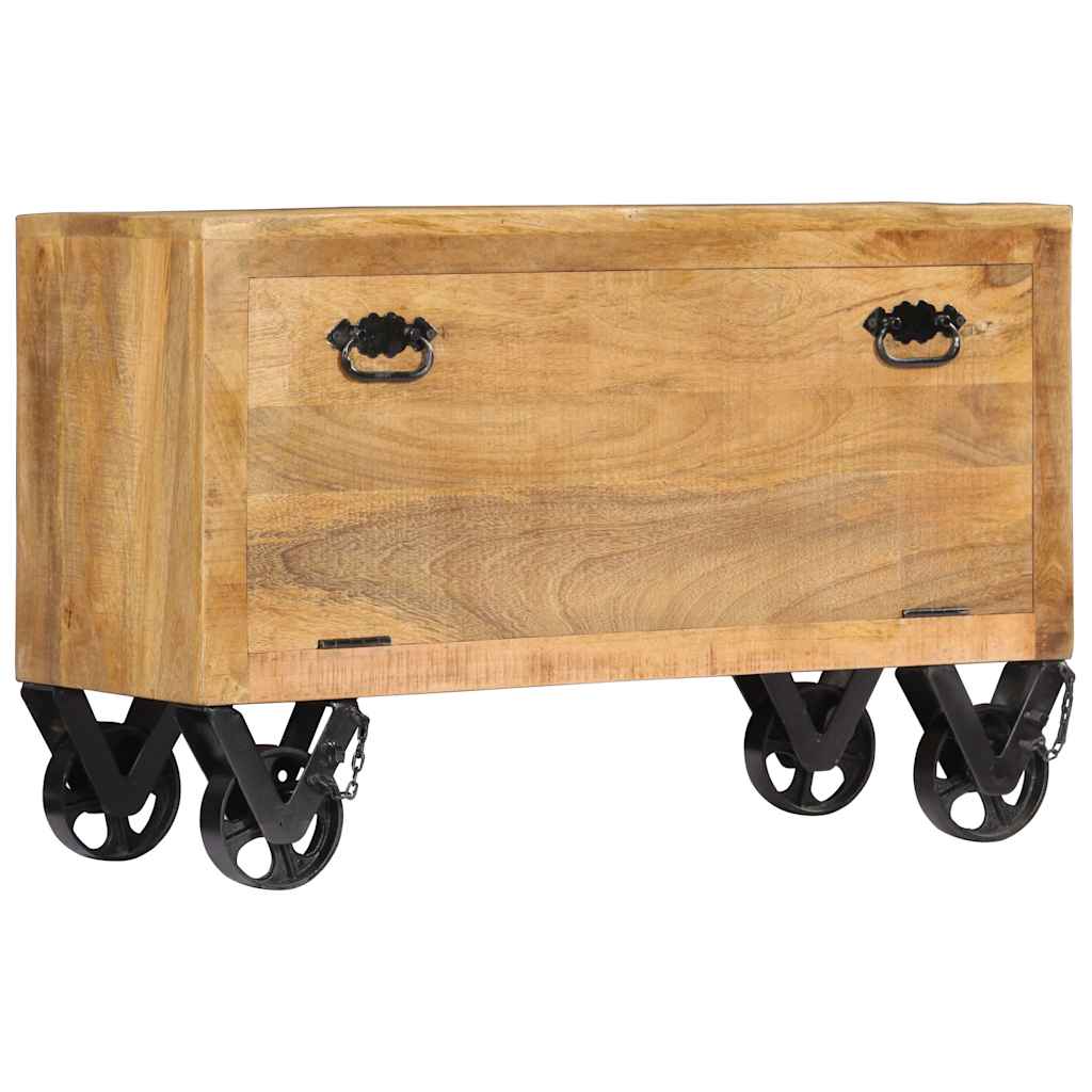 Scarpiera 86x35x55 cm in Legno Massello di Mango