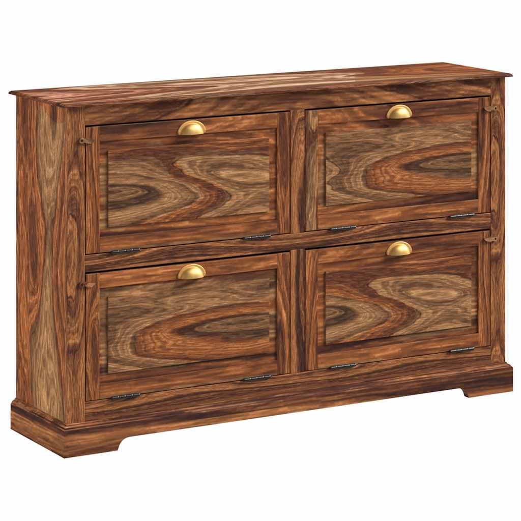 Scarpiera 140x35x90 cm in Legno Massello di Acacia