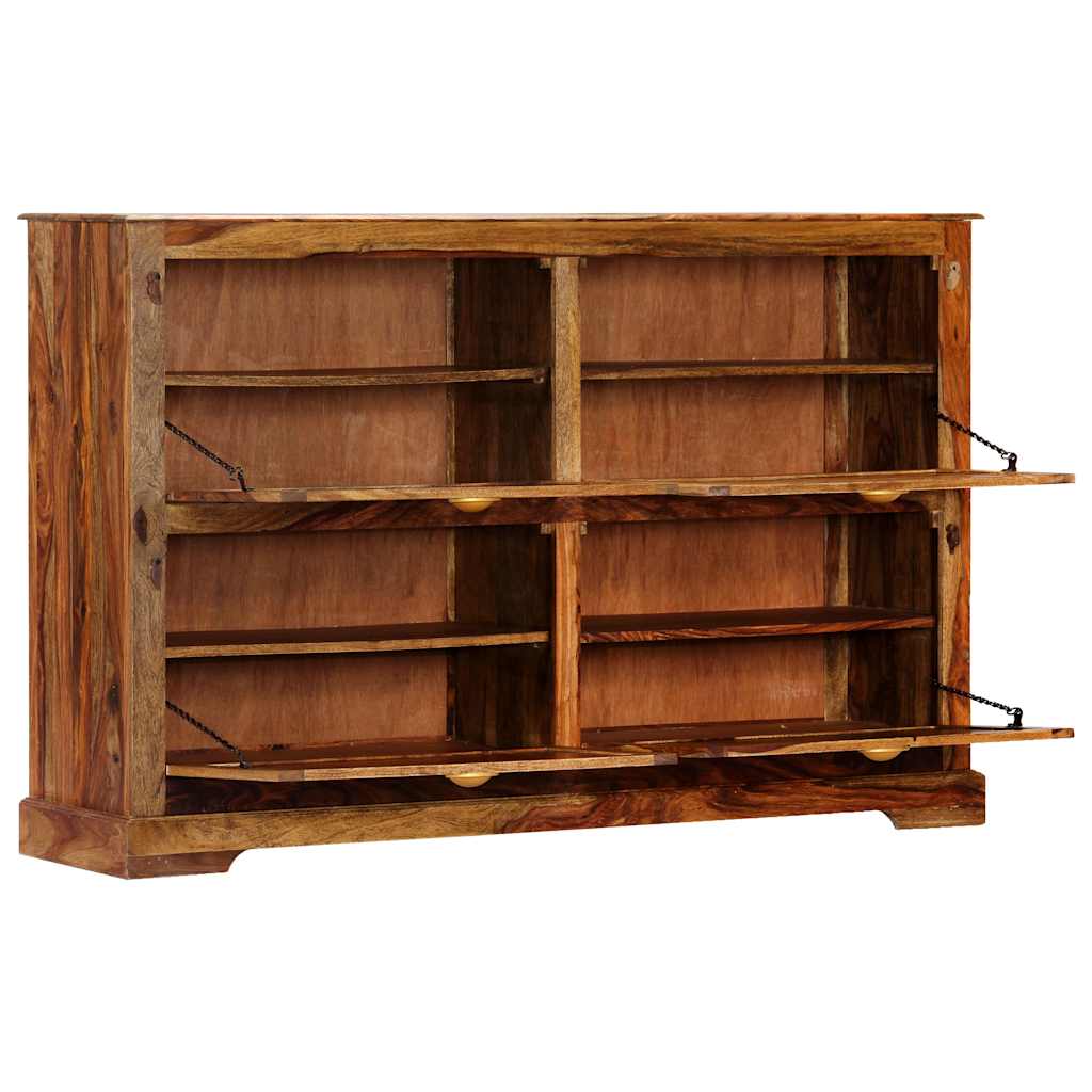 Scarpiera 140x35x90 cm in Legno Massello di Acacia
