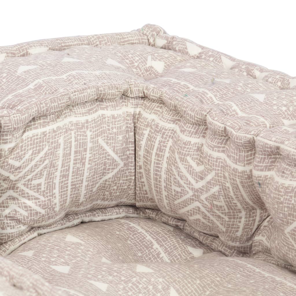 Pouf Modulare Singolo Beige in Tessuto