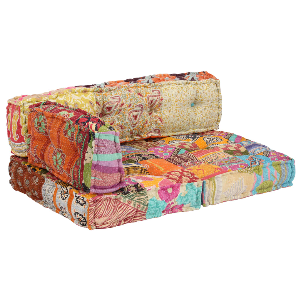 Pouf in Tessuto Patchwork