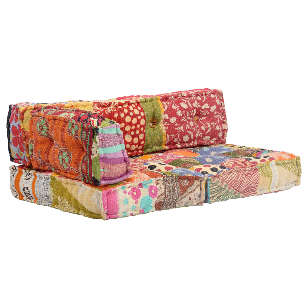 Pouf in Tessuto Patchwork