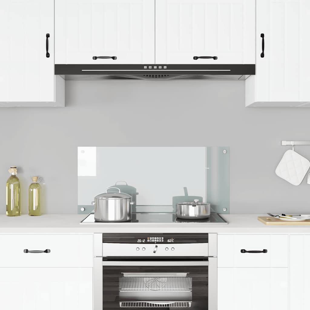 Paraschizzi per Cucina Trasparente 90x40 cm in Vetro Temperato