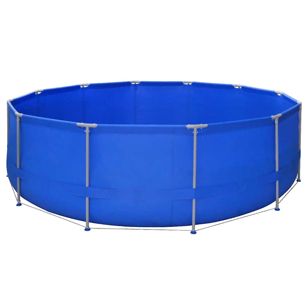 Piscina Rotonda 457 cm con Scala e Pompa con Filtro 800 gal / h