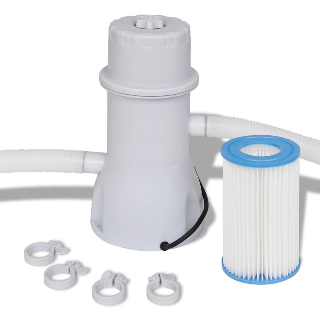 Piscina con Pompa in Acciaio 540 x 270 x 122 cm