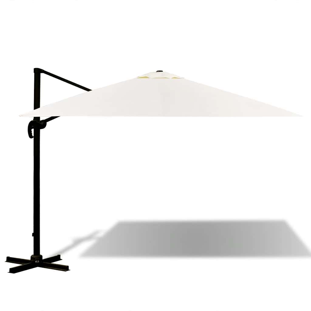 Ombrellone da Giardino Roma Alluminio con Base Portatile 3x3 m