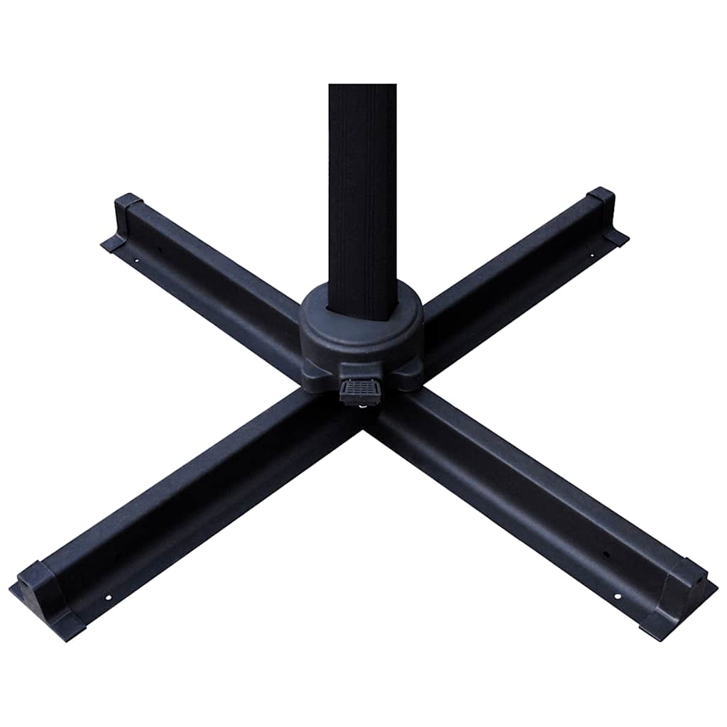 Ombrellone da Giardino Roma Alluminio con Base Portatile 3x3 m