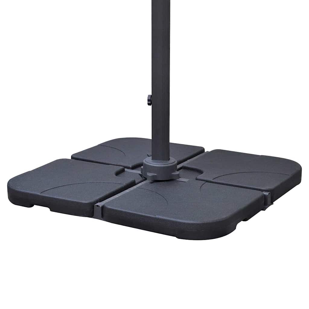 Ombrellone da Giardino Roma Alluminio con Base Portatile 3x3 m