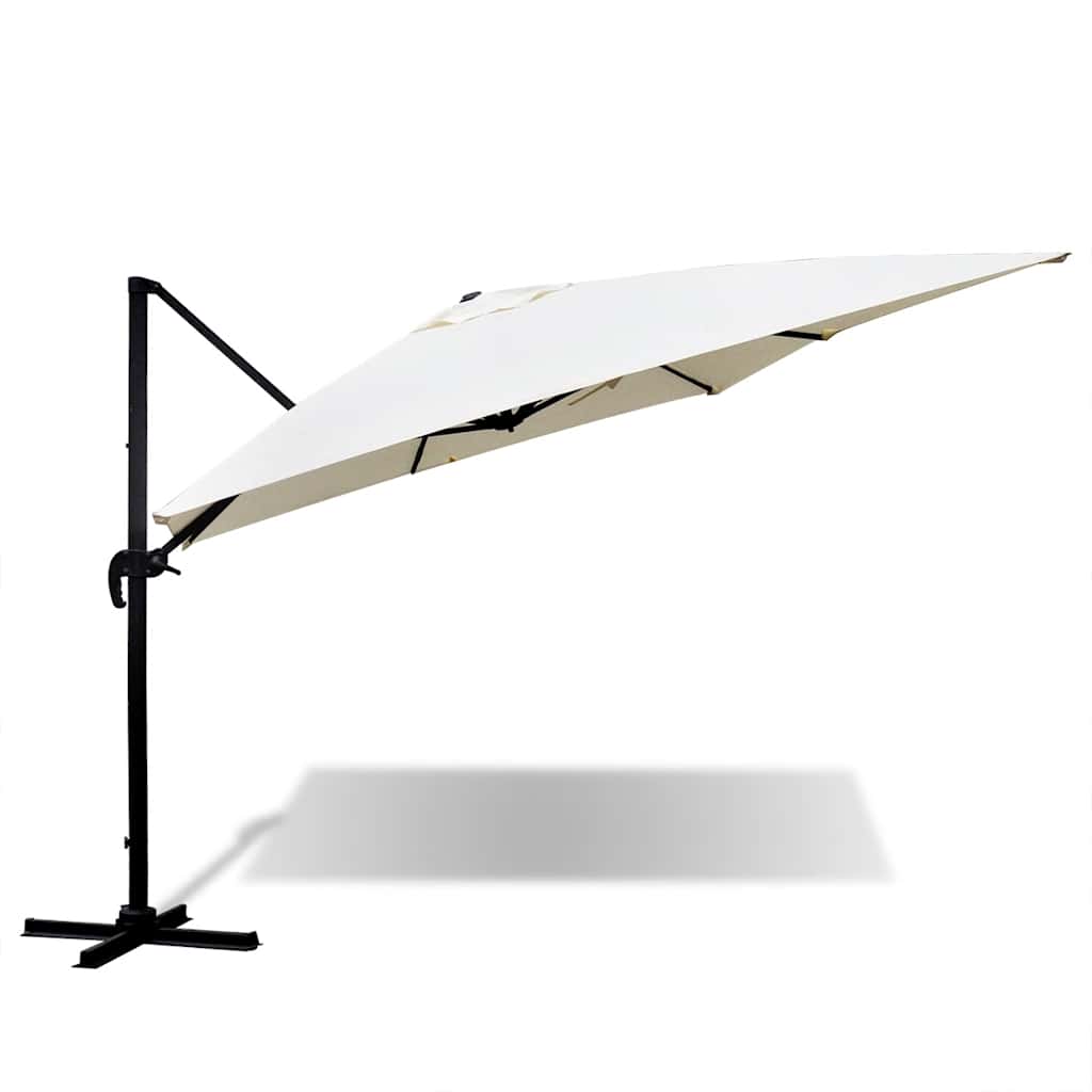 Ombrellone da Giardino Roma Alluminio con Base Portatile 3x4 m