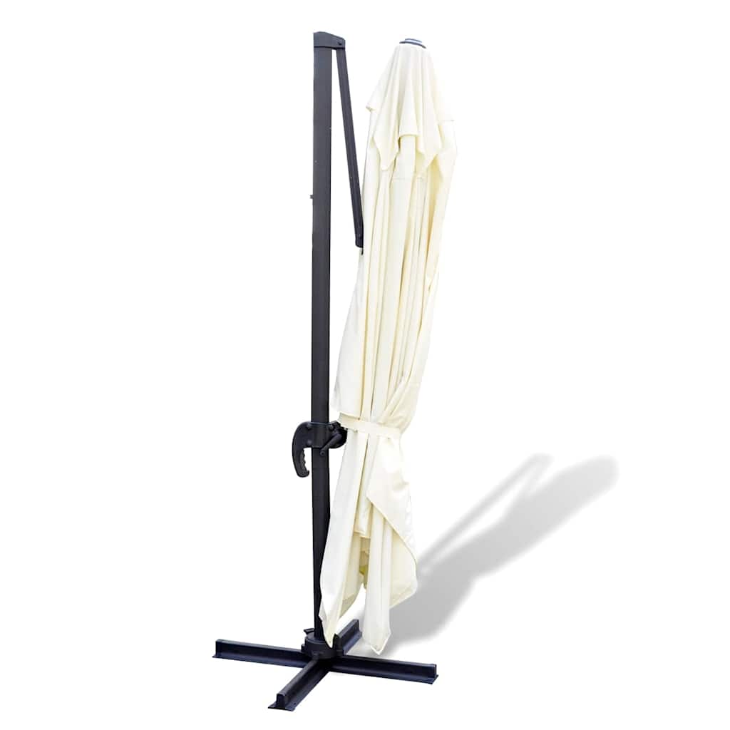 Ombrellone da Giardino Roma Alluminio con Base Portatile 3x4 m