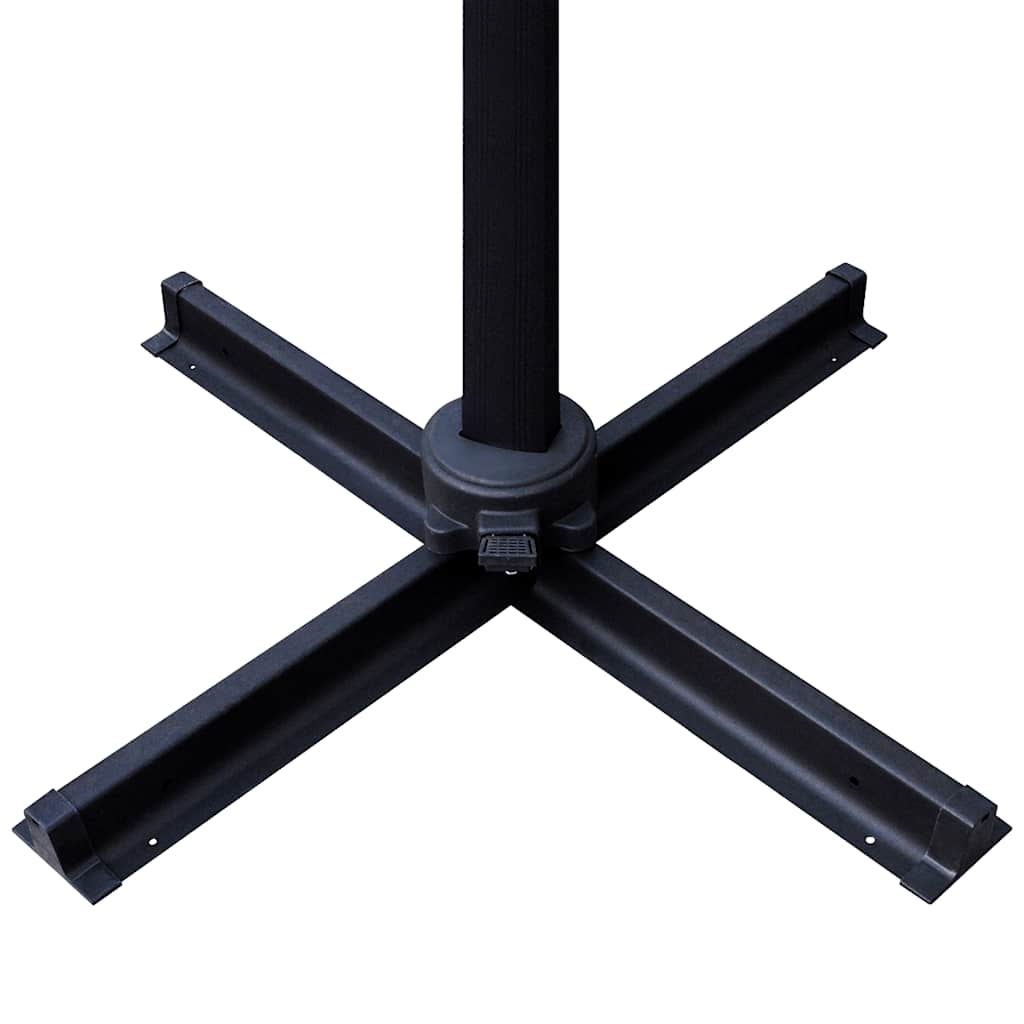 Ombrellone da Giardino Roma Alluminio con Base Portatile 3x4 m