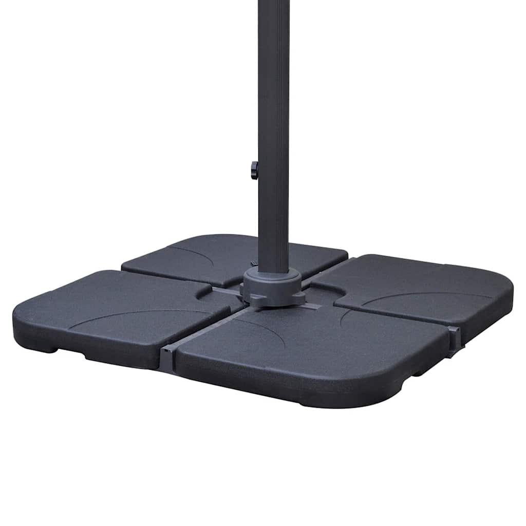Ombrellone da Giardino Roma Alluminio con Base Portatile 3x4 m