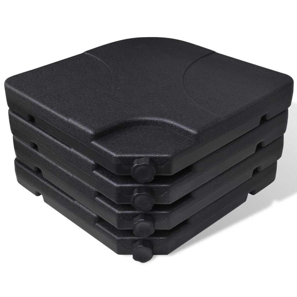 Ombrellone con Base Portatile 2,7x4,6 m in Alluminio Verde