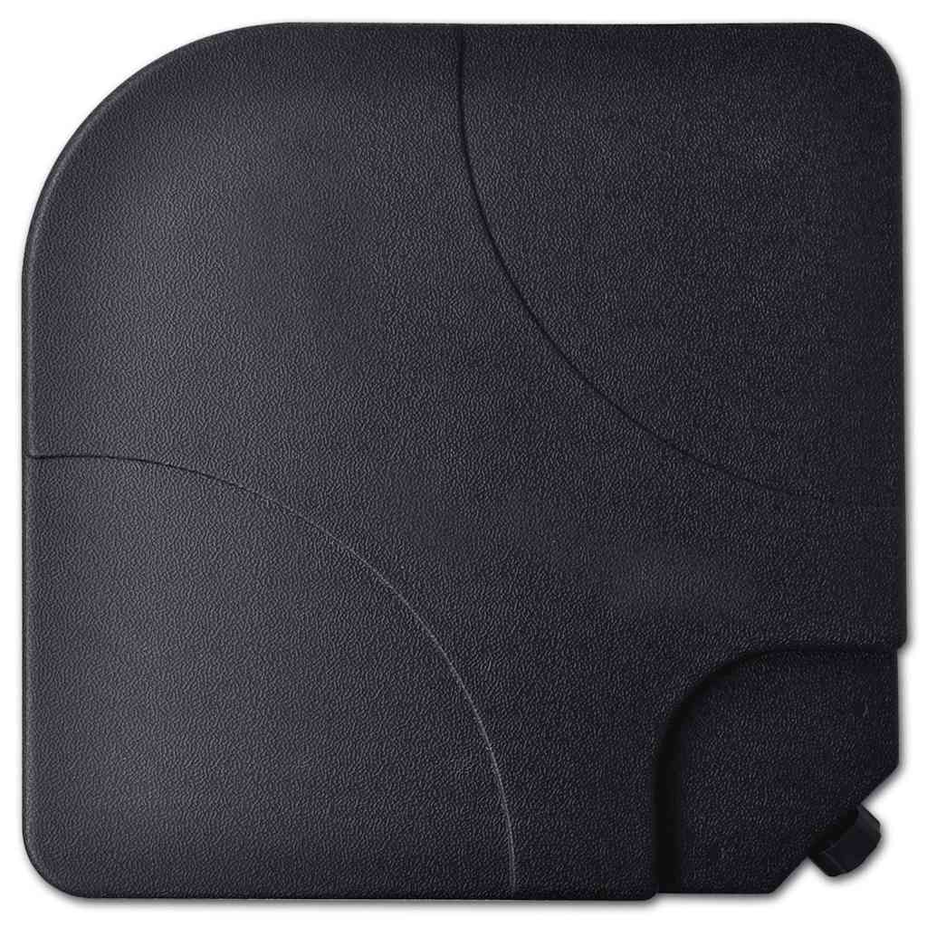 Ombrellone con Base Portatile 2,7x4,6 m in Alluminio Sabbia