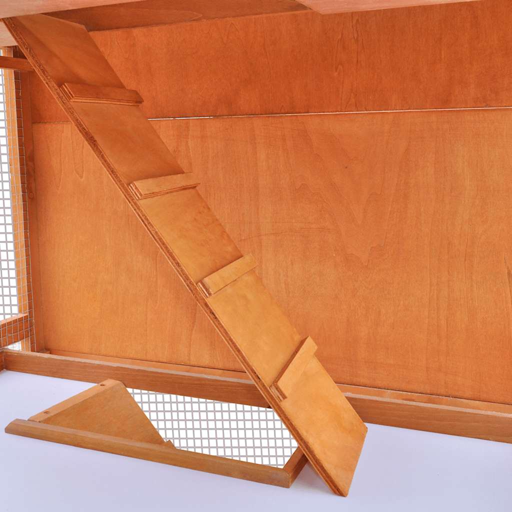 Gabbia per conigli da esterno in legno a 3 strati