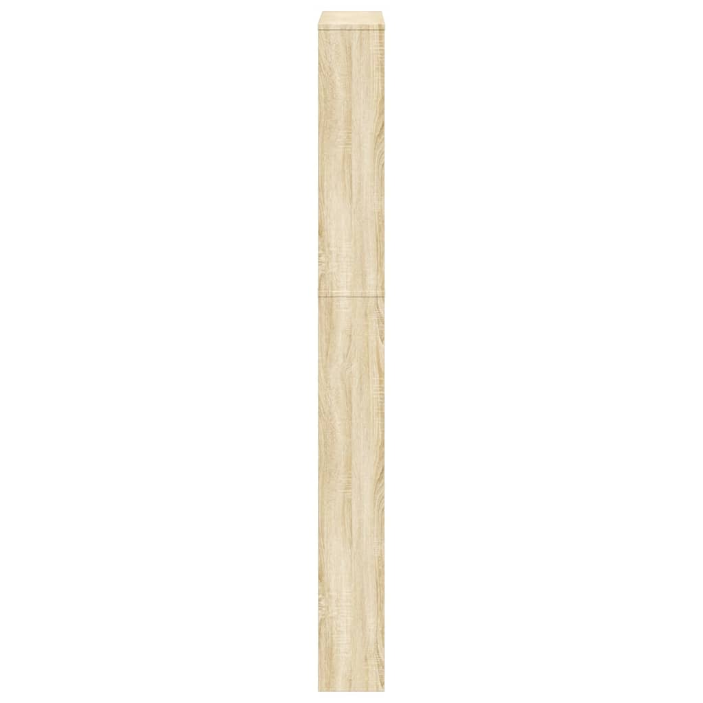 Scarpiera a 5 Strati con Specchio Rovere 63x17x169,5 cm