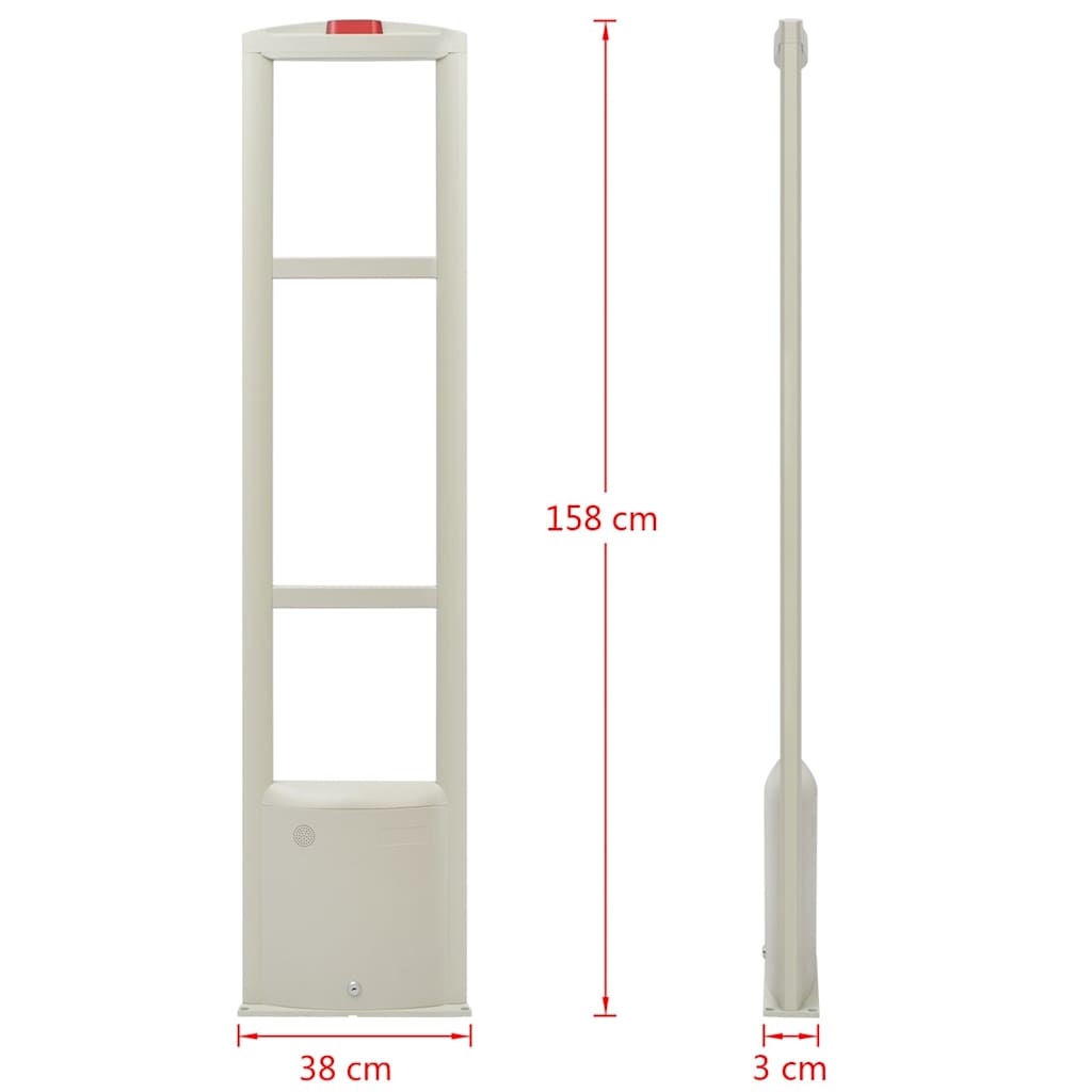 RF Sistema Antitaccheggio 8,2 MHz Bianco