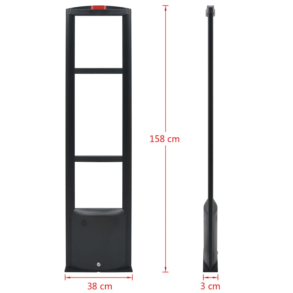RF Sistema Antitaccheggio 8,2 MHz Nero