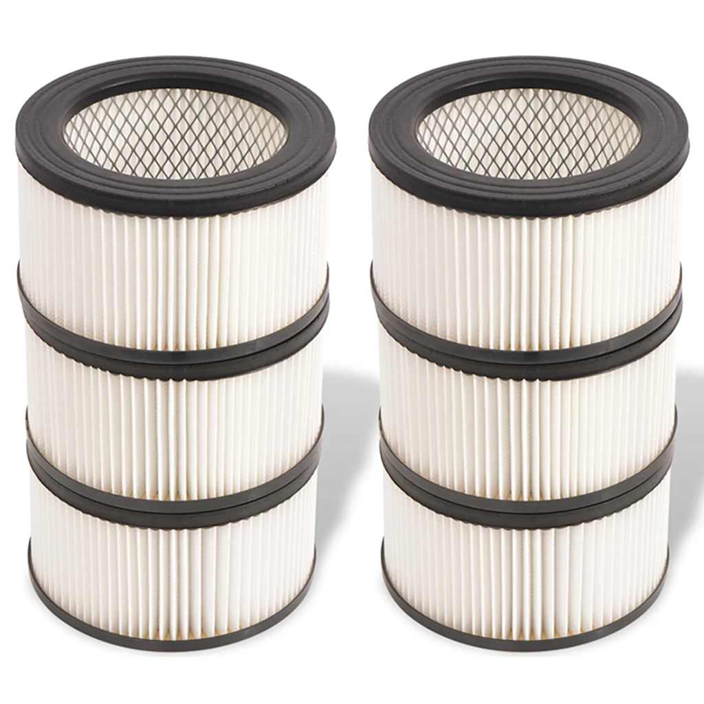 6 Pz Filtri per Aspiracenere Bianco e Nero