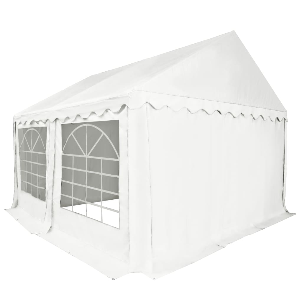 Gazebo da Giardino in PVC 3x4 m Bianco