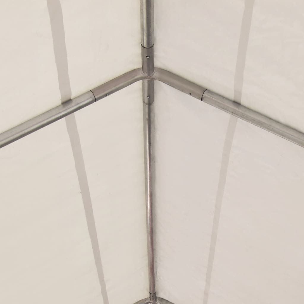 Gazebo da Giardino in PVC 3x4 m Bianco