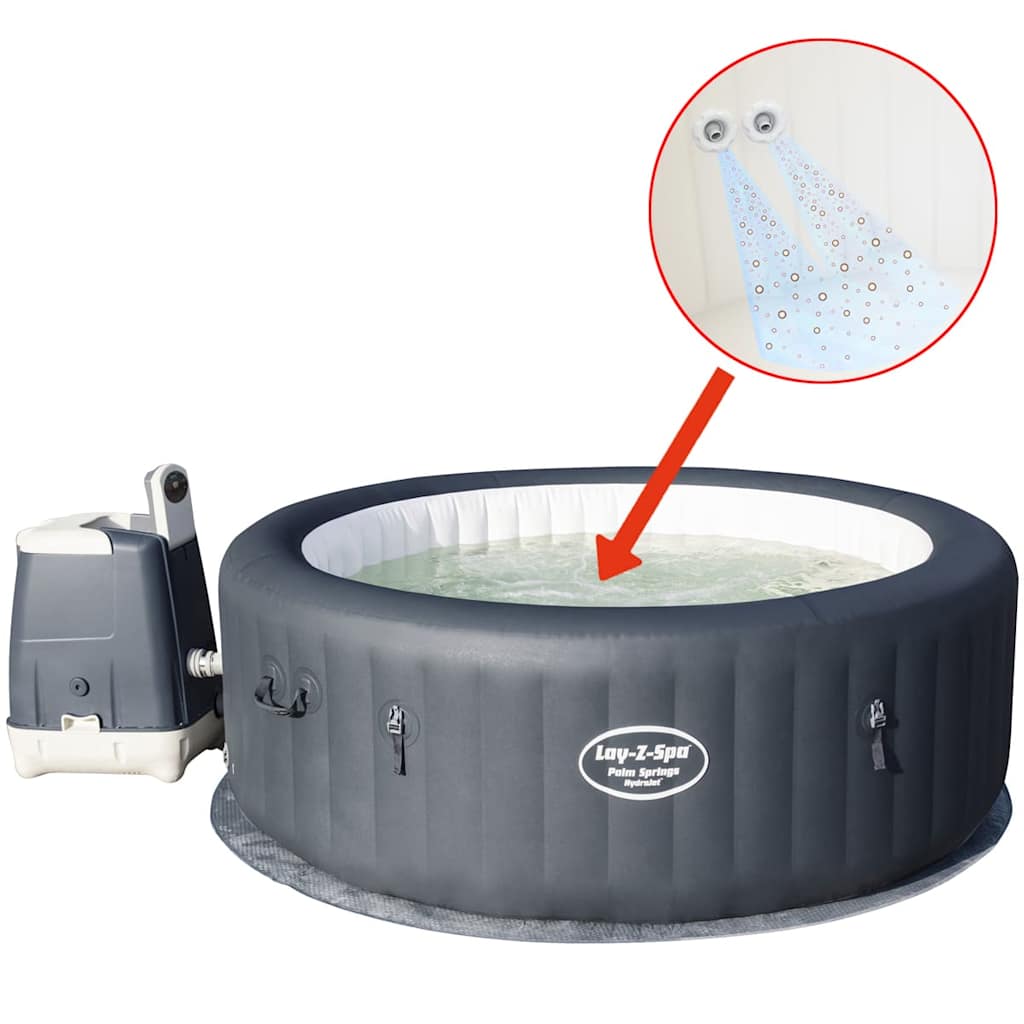 Bestway Lay-Z-Spa Idromassaggio Palm Springs HydroJet con Bordo Vasca
