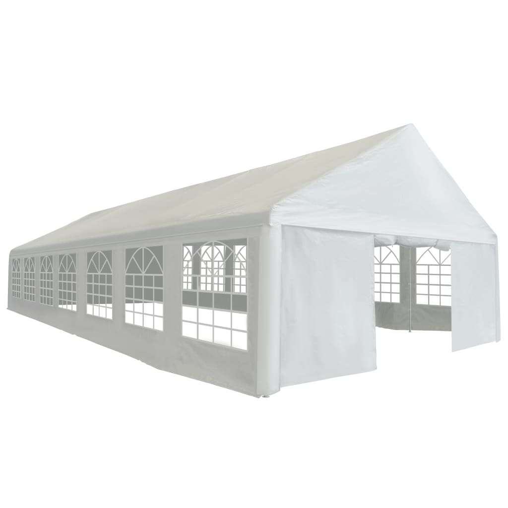Tendone per Feste in PE 6x14 m Bianco