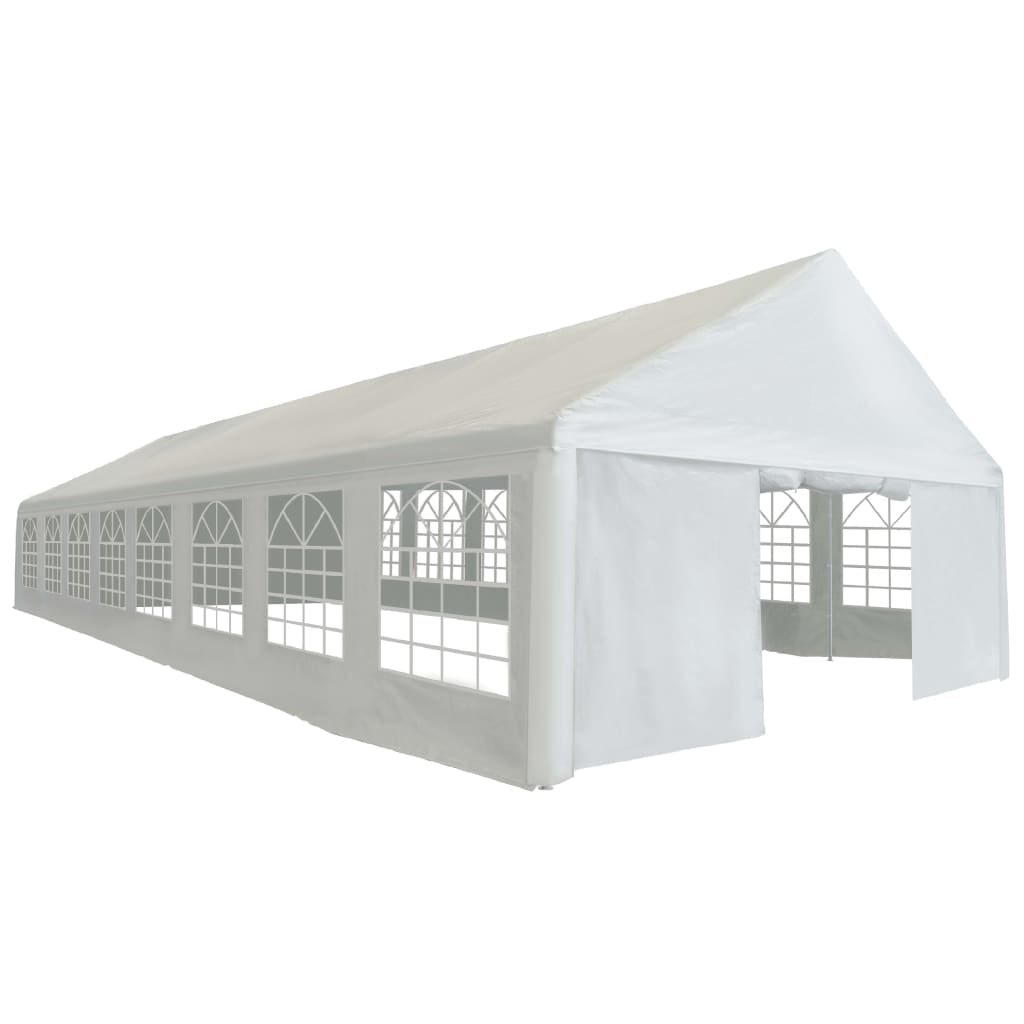 Tendone per Feste in PE 6x16 m Bianco