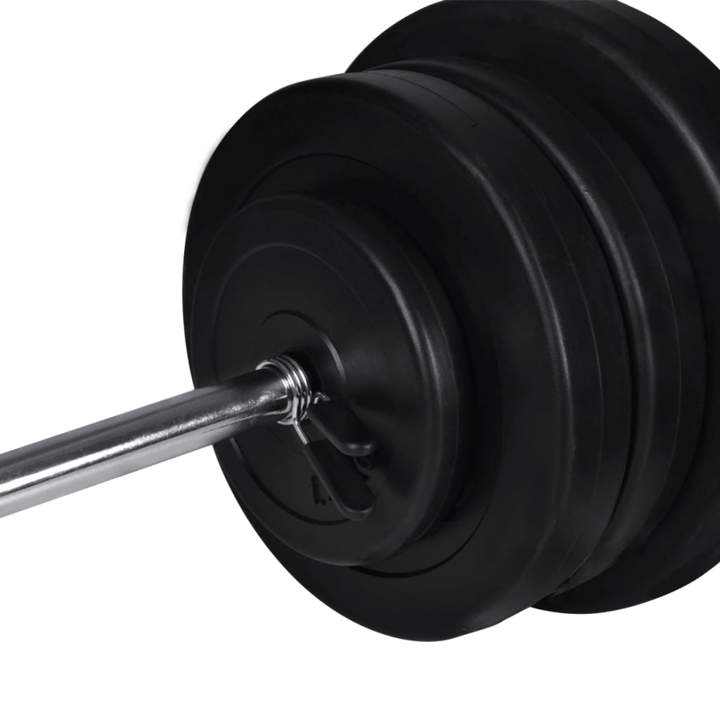 Macchina da Parete con Bilanciere e Set Manubri 60,5 kg