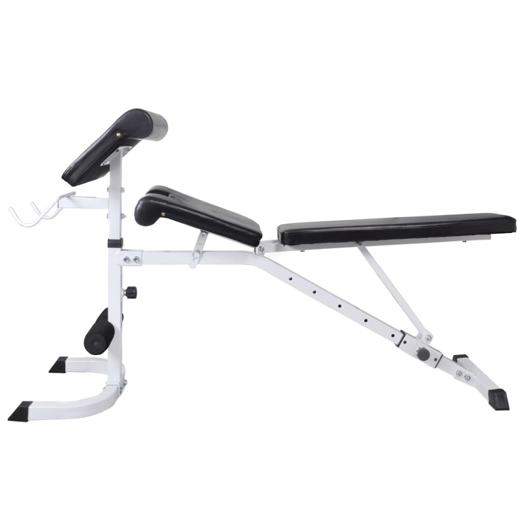 Panca Multifunzione con Bilanciere e Set di Manubri 60,5 kg