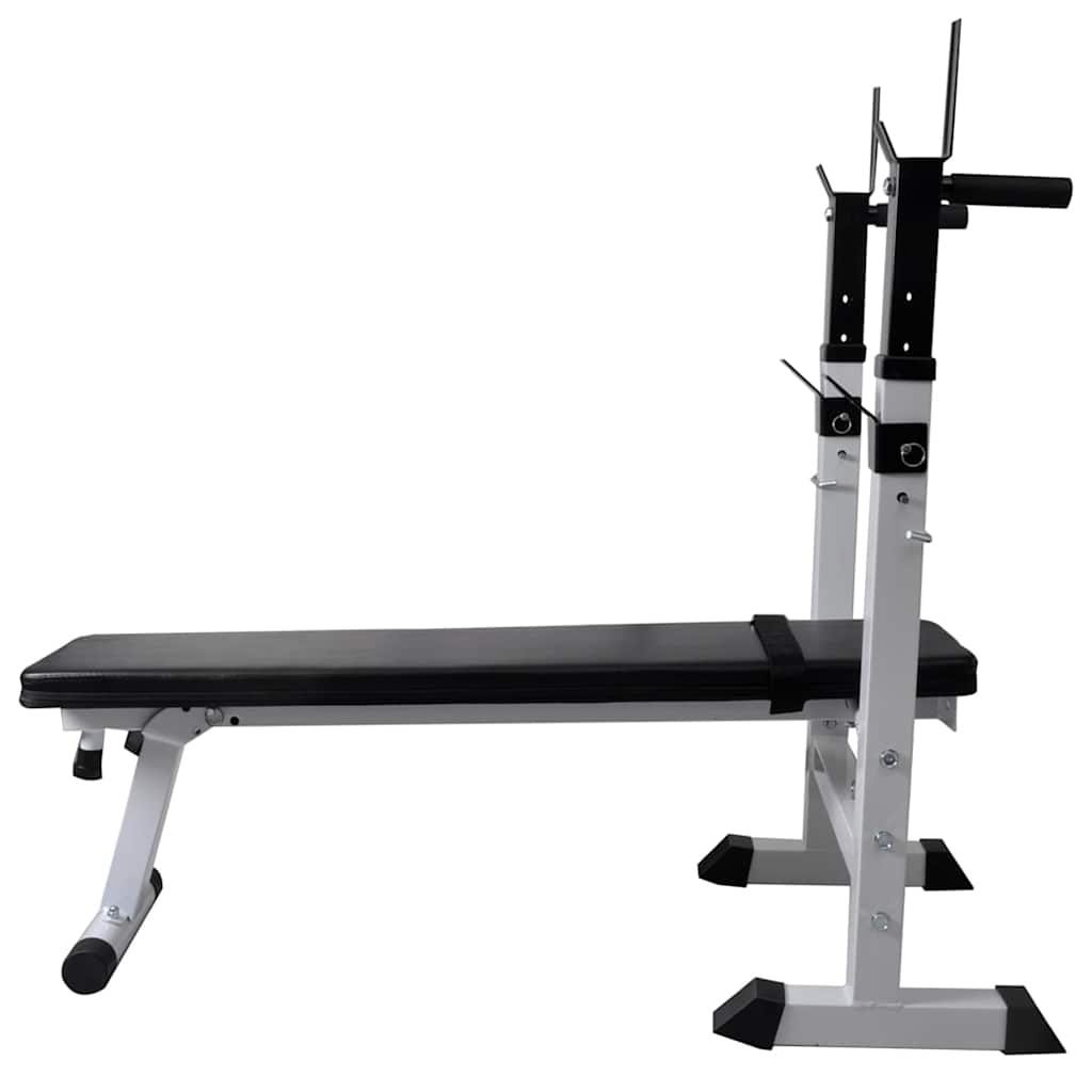 Panca Reclinabile con Rack Bilanciere e Set Manubri 90 kg