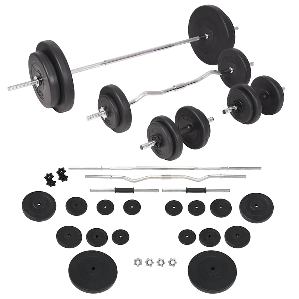 Panca Reclinabile con Rack Bilanciere e Set Manubri 90 kg