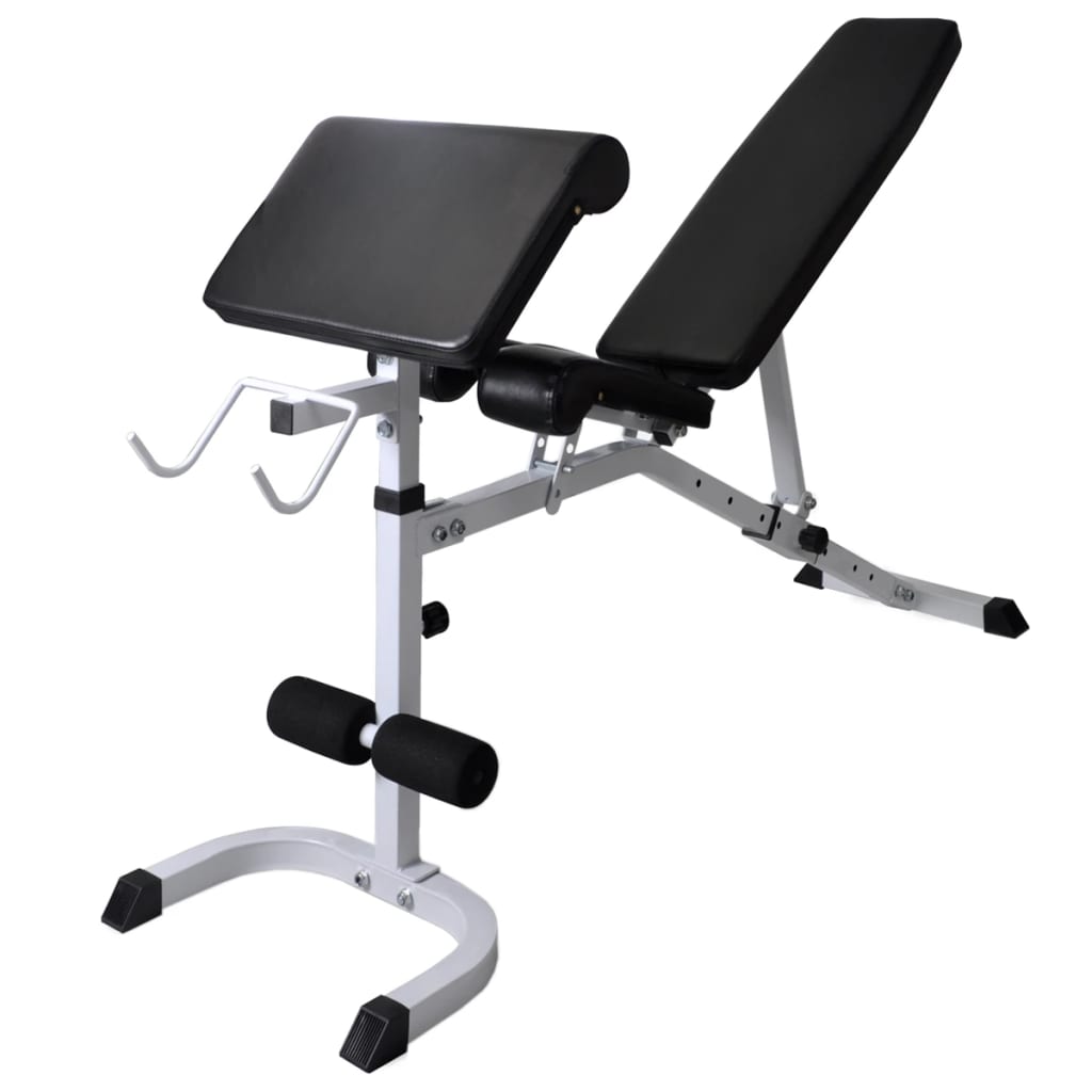 Panca Multifunzione con Rack Bilanciere e Set Manubri 90 kg