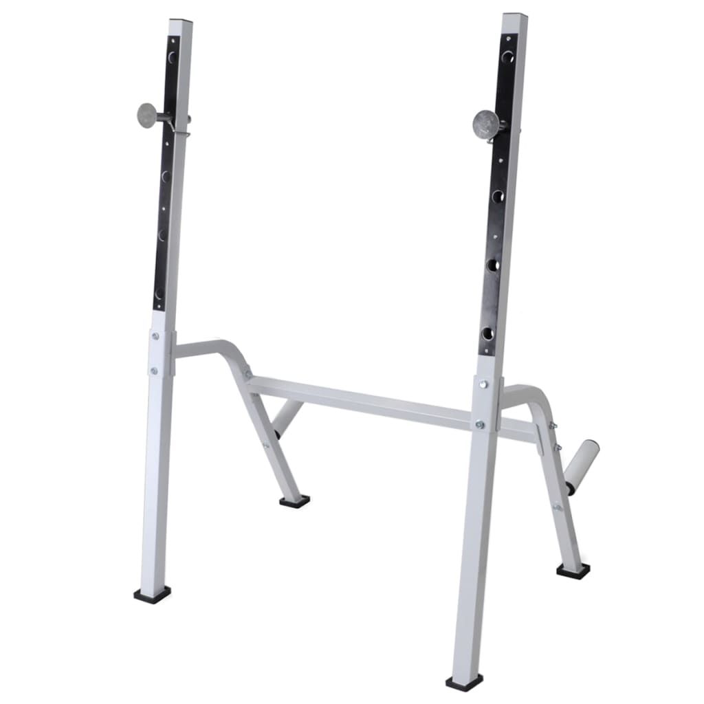 Panca Multifunzione con Rack Bilanciere e Set Manubri 90 kg